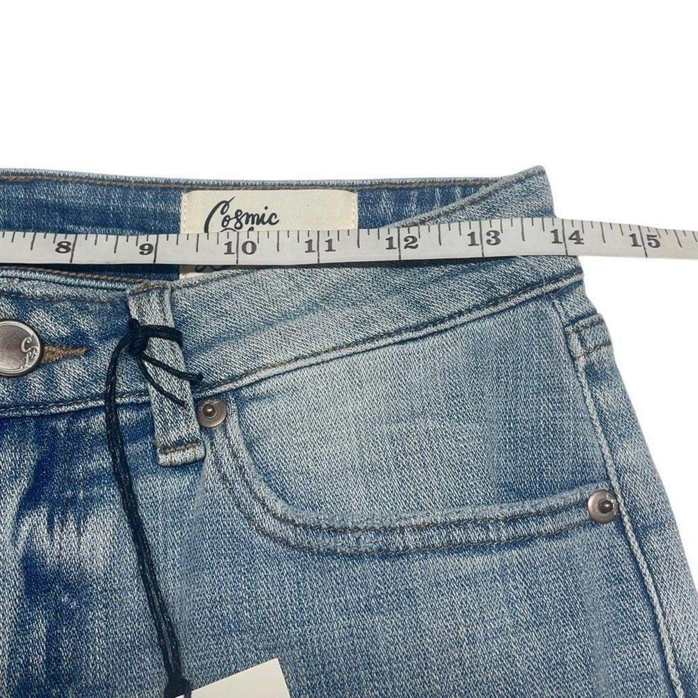 Cosmic Blue Love Sanctuary Wash Adrianne Cropped Boyfriend Jeans - Petite - Picture 5 of 8